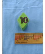 Replacement piece # 10 Melissa &amp; Doug Shape Sorting Clock Green Diamond - £2.20 GBP