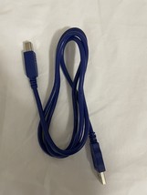 USB 2.0 Blue Printer Cable A-Male to B-Male Cord 3 Feet -  e519 - $3.17