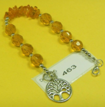 Amber Gemstone-Energy Jewelry-Bracelet-Facilitate-Soothing, calming #463 - £9.26 GBP