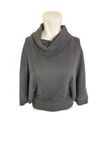 Bordado Vintage Pima Cotton Sweater Viwl Neck Dolman Sleeve Sweater Blac... - $28.04