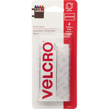 VELCROR Brand Sticky Back Tape .75 Inch X3.5 Inch 4 Per Pkg White - $14.39