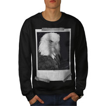 Wellcoda Bald Eagle Mens Sweatshirt, Picture Casual Pullover Jumper - £24.11 GBP+