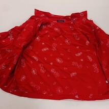 Boston Proper Women's Red Paisley Button Front Denim Jacket Pockets Chest 44 image 8