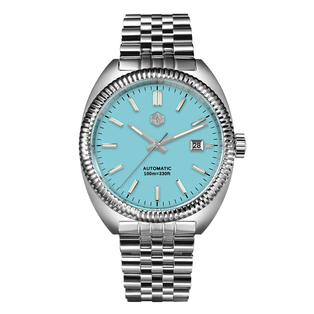 Unisex Watch San  40mm  Design Casual  Style Enamel Dial YN55  Men Automatic Mec - £283.37 GBP