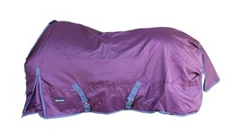 80&quot; 1680D Turnout Waterproof Horse WINTER BLANKET Weight Burgundy 6EE07 - $89.09