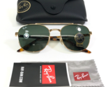 Ray-Ban Sunglasses RB3688 001/31 Gold Tortoise Square Frames Green G-15 ... - $94.04