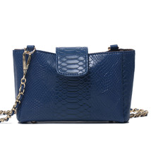 Fashion Women Python Pattern Leather Handbag Embossed Python Leather Shoulder Ba - £24.85 GBP