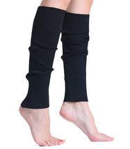 AWS/American Made Black Leg Warmers for Women 80s Leg Socks 1 Pair - £7.77 GBP