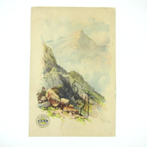 Victorian Trade Card LARGE Clarks ONT Thread Mt Washington Road White Mountains - £23.53 GBP