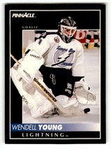 1992 Pinnacle #381 Wendell Young    Tampa Bay Lightning Hockey Cards EX ID:57746 - $1.67