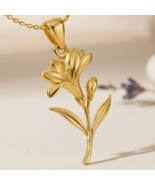 Freesia Flower Pendant Necklace | 925 Sterling Silver Jewelry | Delicate... - $44.16