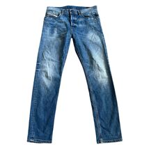 Diesel Men’s D-Fining Stretch Slim Tapered Jeans Sz 32x32 Distressed Den... - $39.55