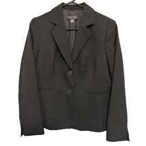Black Label by Evan Picone Womens Blazer Jacket Size 10 Medium Black Pol... - $17.09