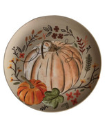 Pumpkin Pumpkins Lunch Side App Plates Set of 4 Melamine 8&quot; Thanksgiving... - £28.56 GBP