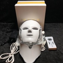 7 Color LED Photon Skin Rejuvenation Facial&amp;Neck Beauty Mask PDT Therapy... - $29.69