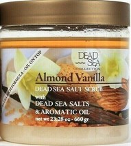 1 Count Dead Sea Collection 23.28 Oz Almond Vanilla Oils Dead Sea Salt S... - $16.99