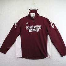 Adidas Jacket Size Medium Mississippi State 1/4 Zip Windbreaker Red Clim... - £19.09 GBP