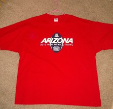UofA University of Arizona Wildcats Football 2012 New Mexico Bowl Red SS Shirt - £9.70 GBP