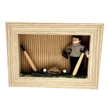 Baseball Shadow Box Boys Kids Room Decor Little League Handmade - £15.00 GBP