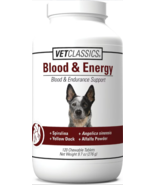 120ct VetClassics Blood &amp; Energy Endurance Support Chewable Tablets for ... - $445.05 MXN