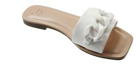 Women Sandals Women's Viv Chain Slide Sandals Size 6 Off White - $18.80