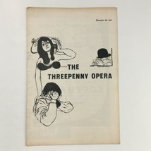 1954 Theater De Lys Lucille Lortel Presents Kurt Well&#39;s The Threepenny O... - £44.81 GBP