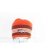 Vtg NFL Striped Knit Denver Broncos Football Winter Beanie Hat Cap Orang... - $27.01 CAD