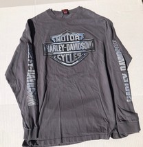 Men&#39;s Harley-Davidson T-Shirt XL Gray Blue graphic - £33.30 GBP