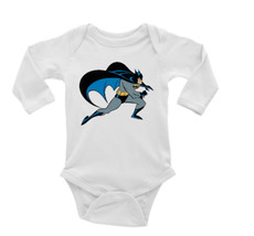 Batman Unisex Onesie, Long or Short Sleeves White - £17.55 GBP