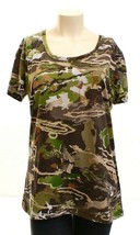 Under Armour Threadborne Forest Camo Short Sleeve Hunting Shirt Women&#39;s NWT - $37.49