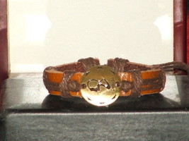 Vintage Style Adjustable Gemini Leather Bracelet - £5.80 GBP