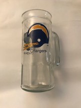 Vtg NFL Chargers Glass Mug/Beer Stein - £15.63 GBP