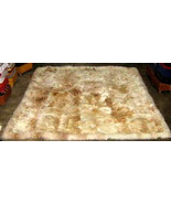 Beige babyalpaca fur rug,carpet of  59 x 43 Inches - £346.90 GBP