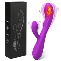 G Spot Rabbit Vibrator With Heating Function, Rose Adult Sex Toys For Clitoris G - £15.61 GBP
