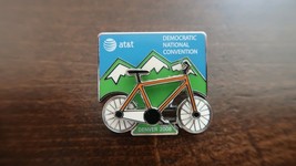 2008 Democratic National Convention Denver Bicycle Pin Bike Moves Obama 3cm - $13.86