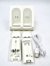 Blue Light Charge Station + Rechargeable Batteries for Wii Remote Contro... - £11.65 GBP