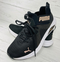 Puma Womens 7 Enzo Black Athletic Running Walking Cross Training Shoes S... - £47.03 GBP