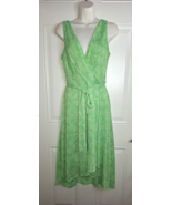 DKNY Women's Sleeveless Chiffon Lined High Low Hem V-Neck Dress Size 4 - $23.74