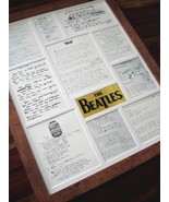 The Beatles original handwritten lyrics display framed montage #4 - £111.57 GBP