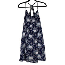 Rhapsody Dress Racerback Print Dress Blue Women&#39;s Size Small 100% Polyes... - £13.77 GBP