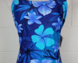 Vtg NWT Speedo Blue Hawaiian Hibiscus Floral One Piece Swimsuit 7235002 ... - $44.55