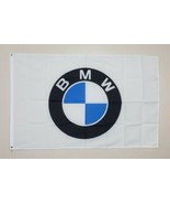 BMW M Series Car Racing White Flag 3X5 Ft Polyester Banner USA - £12.52 GBP