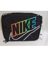 Nike Hard Shell Insulated School Lunch Box Tote Boys Girls Black New Logo - $27.71