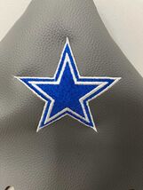 Mustang manual Shift Boot With Dallas Cowboy Star Embroidery Blue stitch... - $65.00