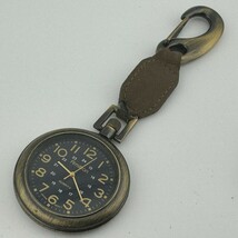 Armitron Quartz Pocket Watch Men Bronze Snap-on Analog Military Dial New... - $26.59