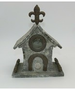 Rustic Distressed Wood Faux Bird House Home Decor - $14.50