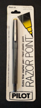 Pilot Vintage Razor Point Extra Fine Marker Pen Hard Plastic Point Black Ink NOS - $9.49