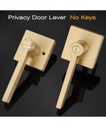 EHOMEWARE Satin Brass Privacy Door Lever Handle – Bedroom/Bathroom – NEW... - $22.50