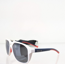 Brand New Authentic Bolle Sunglasses Arcadia White Navy Frame - $108.89