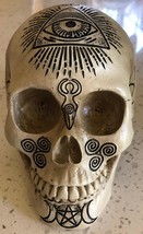 Celtic Skull Inscribed with Witchcraft Symbols! - $21.73